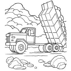 Coloring page: Truck (Transportation) #135643 - Free Printable Coloring Pages