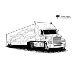 Coloring pages: Truck - Free Printable Coloring Pages