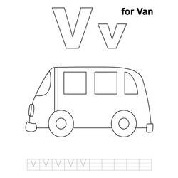 Coloring page: Van (Transportation) #145094 - Free Printable Coloring Pages