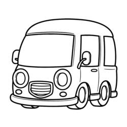 Coloring page: Van (Transportation) #145095 - Free Printable Coloring Pages