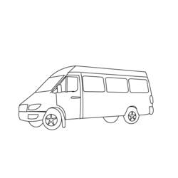 Coloring page: Van (Transportation) #145097 - Free Printable Coloring Pages