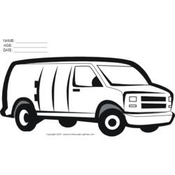 Coloring page: Van (Transportation) #145098 - Free Printable Coloring Pages