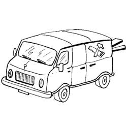 Coloring page: Van (Transportation) #145116 - Free Printable Coloring Pages