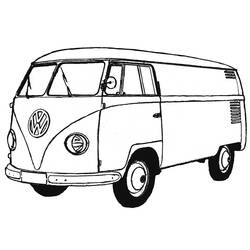 Coloring pages: Van - Free Printable Coloring Pages