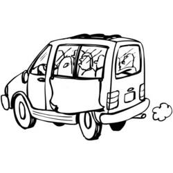 Coloring page: Van (Transportation) #145229 - Free Printable Coloring Pages