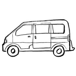Coloring page: Van (Transportation) #145248 - Free Printable Coloring Pages