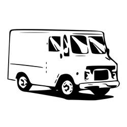 Coloring page: Van (Transportation) #145275 - Free Printable Coloring Pages
