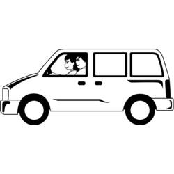 Coloring page: Van (Transportation) #145295 - Free Printable Coloring Pages