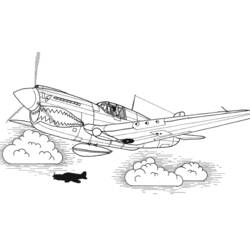 Coloring page: War Planes (Transportation) #141054 - Free Printable Coloring Pages