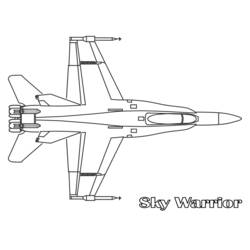 Coloring page: War Planes (Transportation) #141057 - Free Printable Coloring Pages