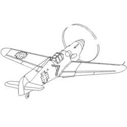 Coloring page: War Planes (Transportation) #141108 - Free Printable Coloring Pages