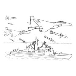 Coloring page: Warship (Transportation) #138534 - Free Printable Coloring Pages