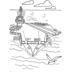 Coloring page: Warship (Transportation) #138580 - Free Printable Coloring Pages