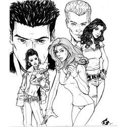 Coloring page: Buffy the vampire slayer (TV Shows) #152700 - Free Printable Coloring Pages
