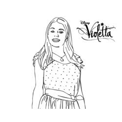 Coloring page: Violetta (TV Shows) #170449 - Free Printable Coloring Pages