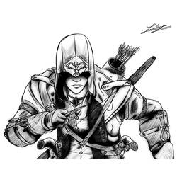 Coloring page: Assassin's Creed (Video Games) #112001 - Free Printable Coloring Pages