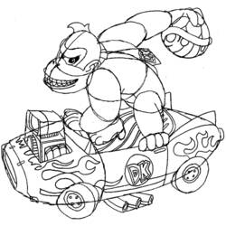 Coloring page: Donkey Kong (Video Games) #112171 - Free Printable Coloring Pages