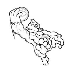 Coloring page: Donkey Kong (Video Games) #112177 - Free Printable Coloring Pages