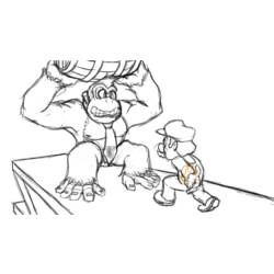 Coloring page: Donkey Kong (Video Games) #112179 - Free Printable Coloring Pages