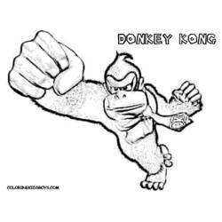 Coloring page: Donkey Kong (Video Games) #112180 - Free Printable Coloring Pages