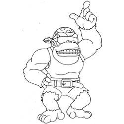 Coloring page: Donkey Kong (Video Games) #112188 - Free Printable Coloring Pages