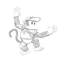 Coloring page: Donkey Kong (Video Games) #112212 - Free Printable Coloring Pages