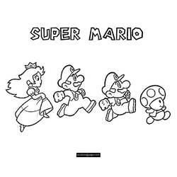 Coloring page: Mario Bros (Video Games) #112611 - Free Printable Coloring Pages