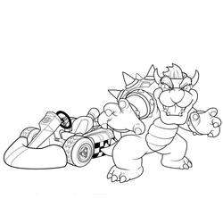 Coloring page: Mario Kart (Video Games) #154427 - Free Printable Coloring Pages