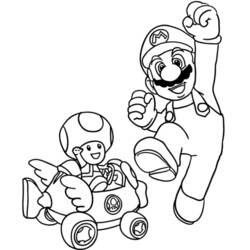 Coloring page: Mario Kart (Video Games) #154459 - Free Printable Coloring Pages