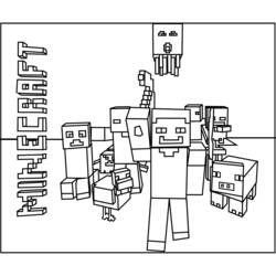Coloring page: Minecraft (Video Games) #113761 - Free Printable Coloring Pages
