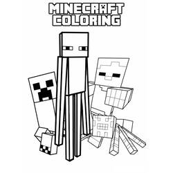 Coloring page: Minecraft (Video Games) #113851 - Free Printable Coloring Pages