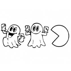 Coloring page: Pac-Man (Video Games) #114201 - Free Printable Coloring Pages