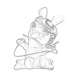 Coloring page: Raving Rabbids (Video Games) #114726 - Free Printable Coloring Pages