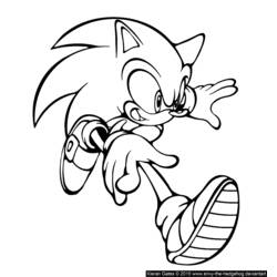 Coloring page: Sonic (Video Games) #153917 - Free Printable Coloring Pages