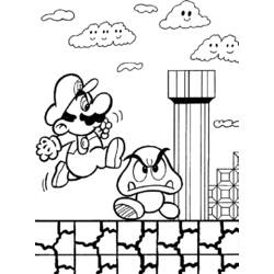 Coloring page: Super Mario Bros (Video Games) #153581 - Free Printable Coloring Pages