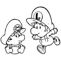 Coloring page: Super Mario Bros (Video Games) #153702 - Free Printable Coloring Pages