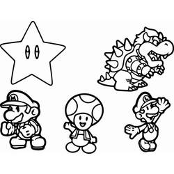 Coloring page: Toad (Video Games) #170234 - Free Printable Coloring Pages