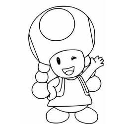 Coloring page: Toad (Video Games) #170236 - Free Printable Coloring Pages