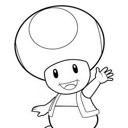 Coloring page: Toad (Video Games) #170241 - Free Printable Coloring Pages
