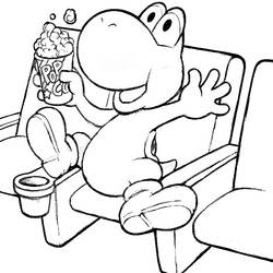 Coloring page: Yoshi (Video Games) #113492 - Free Printable Coloring Pages