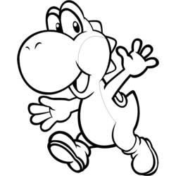 Coloring page: Yoshi (Video Games) #113495 - Free Printable Coloring Pages