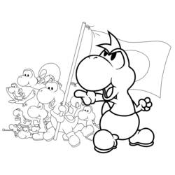 Coloring page: Yoshi (Video Games) #113496 - Free Printable Coloring Pages