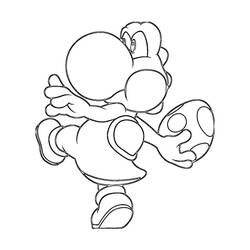 Coloring page: Yoshi (Video Games) #113500 - Free Printable Coloring Pages