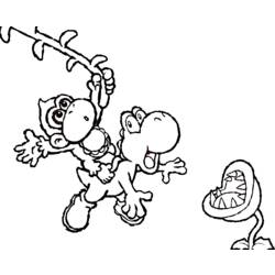Coloring page: Yoshi (Video Games) #113527 - Free Printable Coloring Pages