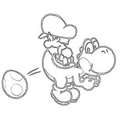Coloring page: Yoshi (Video Games) #113536 - Free Printable Coloring Pages