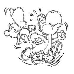 Coloring page: Yoshi (Video Games) #113539 - Free Printable Coloring Pages