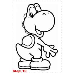 Coloring page: Yoshi (Video Games) #113584 - Free Printable Coloring Pages
