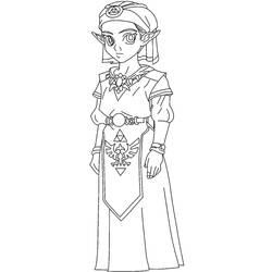 Coloring page: Zelda (Video Games) #113205 - Free Printable Coloring Pages
