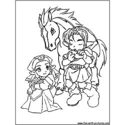 Coloring page: Zelda (Video Games) #113241 - Free Printable Coloring Pages