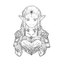 Coloring page: Zelda (Video Games) #113245 - Free Printable Coloring Pages